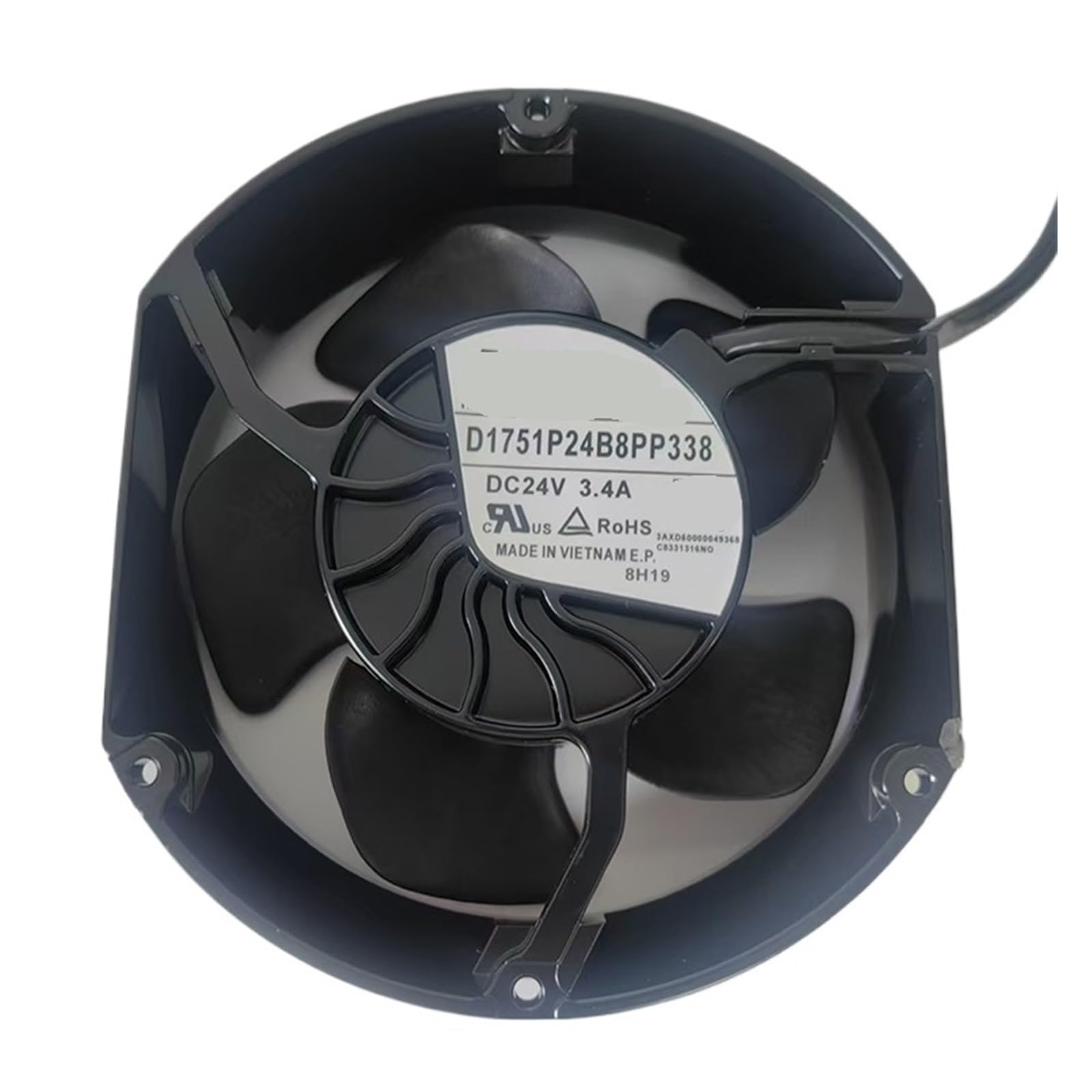 D1751P24B8PP338 3AXD50000049368 Cooling Fan 24VDC 3.4A 172x150x51mm 4-wire