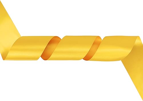 Vista 112 de MEEDEE Orange Satin Ribbon - 1.5 inch Double Faced Satin Ribbon, 50 Yards - Neon Tangerine - For Christmas, Thanksgiving, Halloween, Weddings