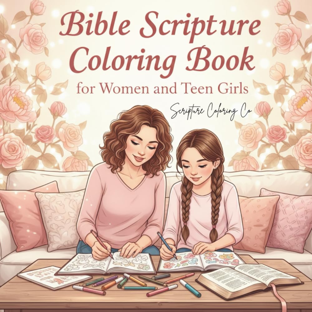 Bible Scripture Coloring Book for Women and Teen Girls: A Bold and Easy Christian Coloring Book with Encouraging Bible Verses