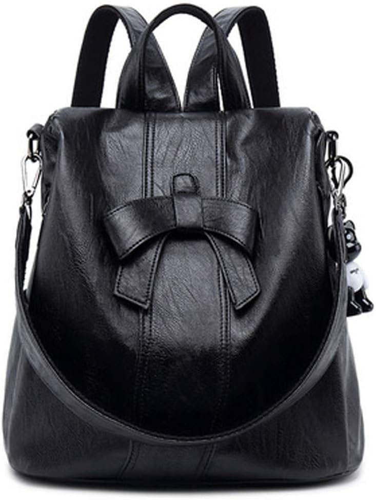Women's Backpack Handbags Shoulder Strap Feminin Teen Original PU Leather 5255 1pc Set
