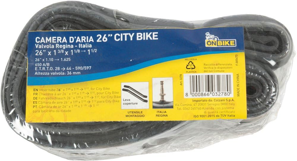 ON BIKE Inner Tube Single Bike 26" x 1 3/8 E.R.T.R.O. 37-590
