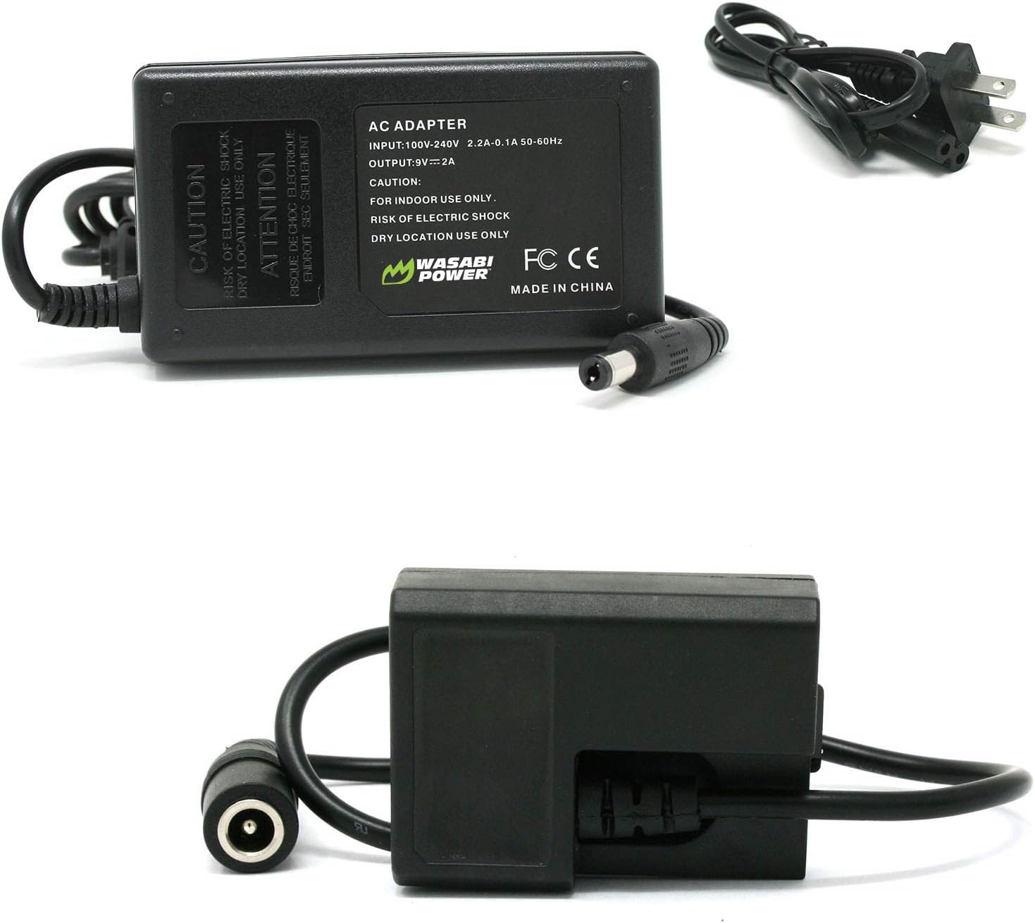 Canon LP-E10 AC Power Adapter Kit with DC Coupler for Canon ACK-E10, DR-E10, CA-PS700 by Wasabi Power