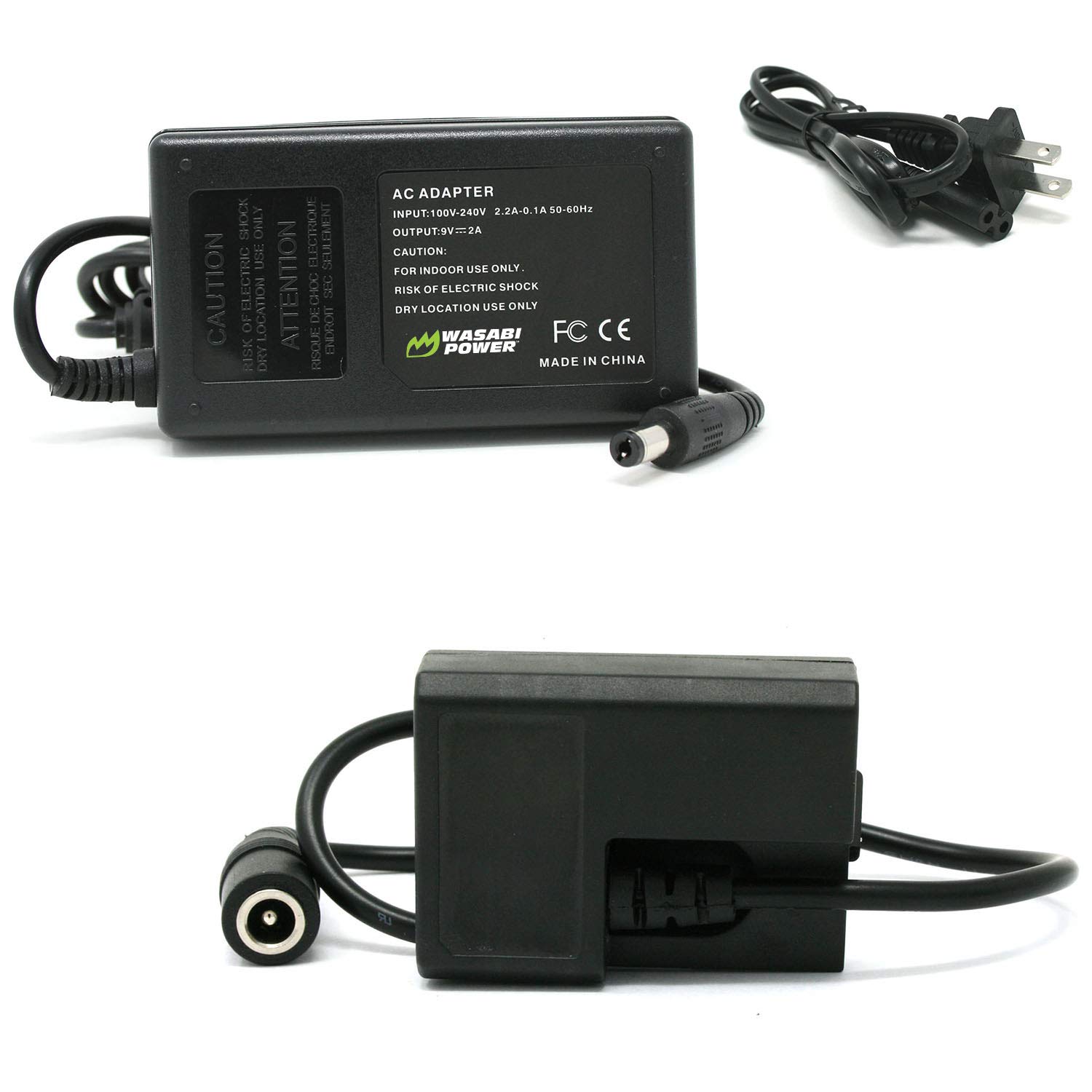 Wasabi PowerAC Power Adapter Kit & DC Coupler for Canon LP-E10, ACK-E10, DR-E10, CA-PS700 & EOS Rebel T3, Rebel T5, Rebel T6, Rebel T7, T100, 1100D, 1200D, 1300D, 1500D, 2000D, 3000D, 4000D Cameras
