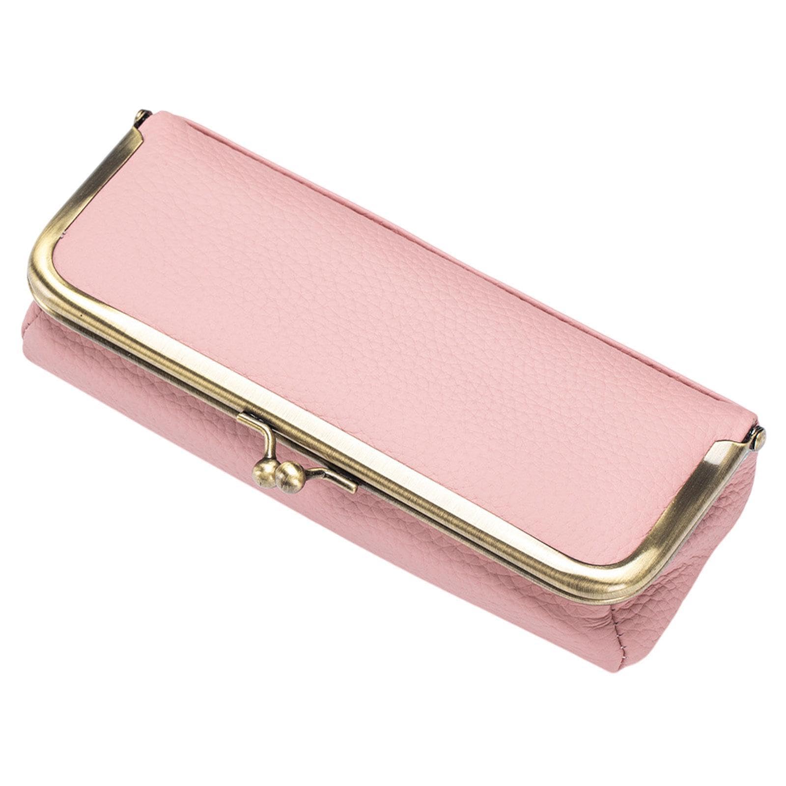 Eyeglasses Bag Portable Spectacle Case for Small Items Outdoor Indoor Travel Pink|Eyeglass Cases|Health & Beauty-image-17