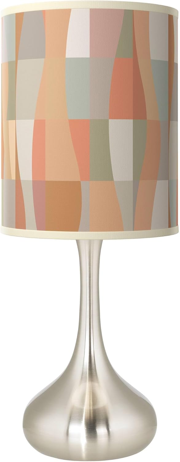 Giclee Glow Sedona Giclee Droplet Table Lamp with Print Shade