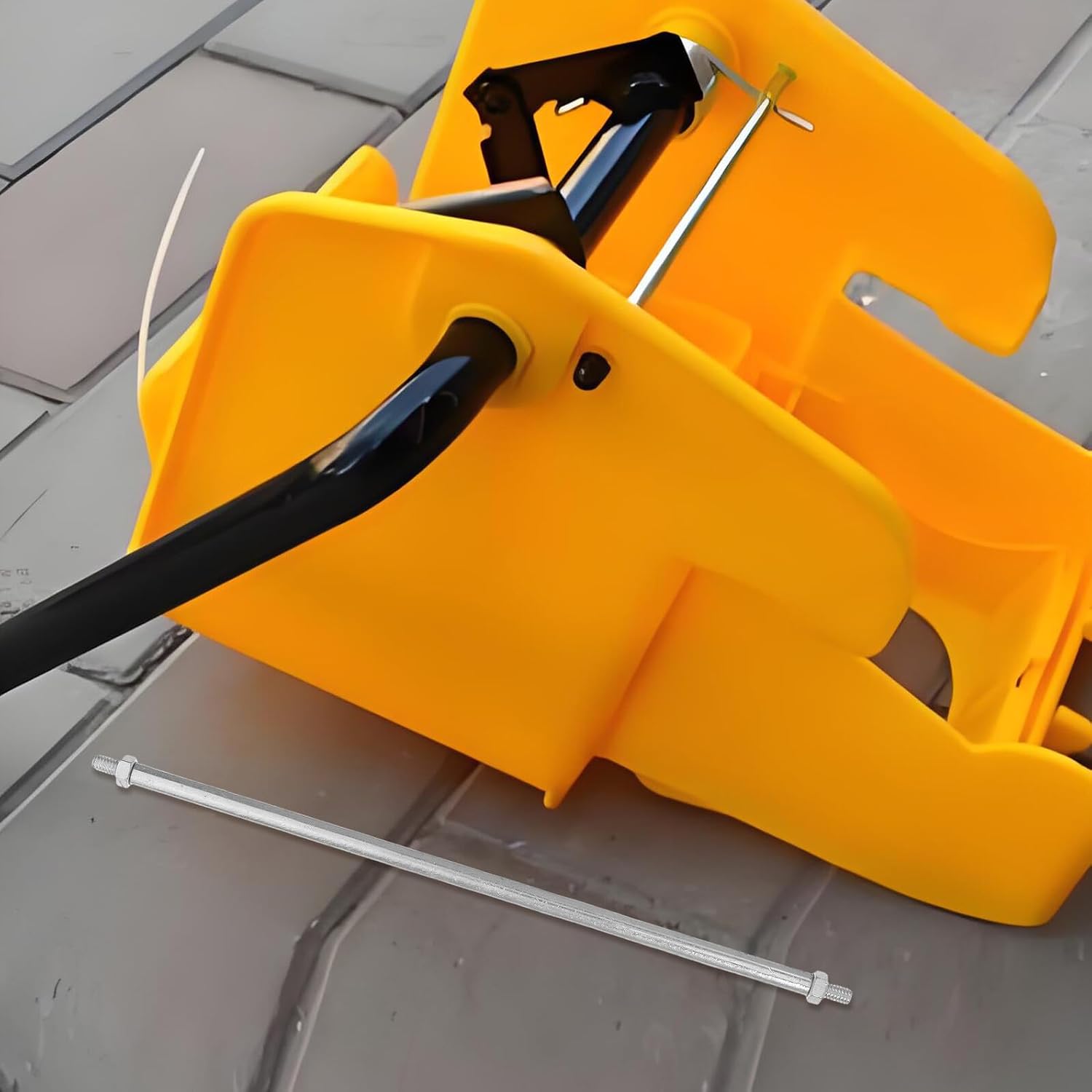 Ipetboom Mop Bucket Replacement Parts Set with Stainless Steel Spring, and Side-Press Water Squeezer Rod for Industrial and Commercial Floor Cleaning