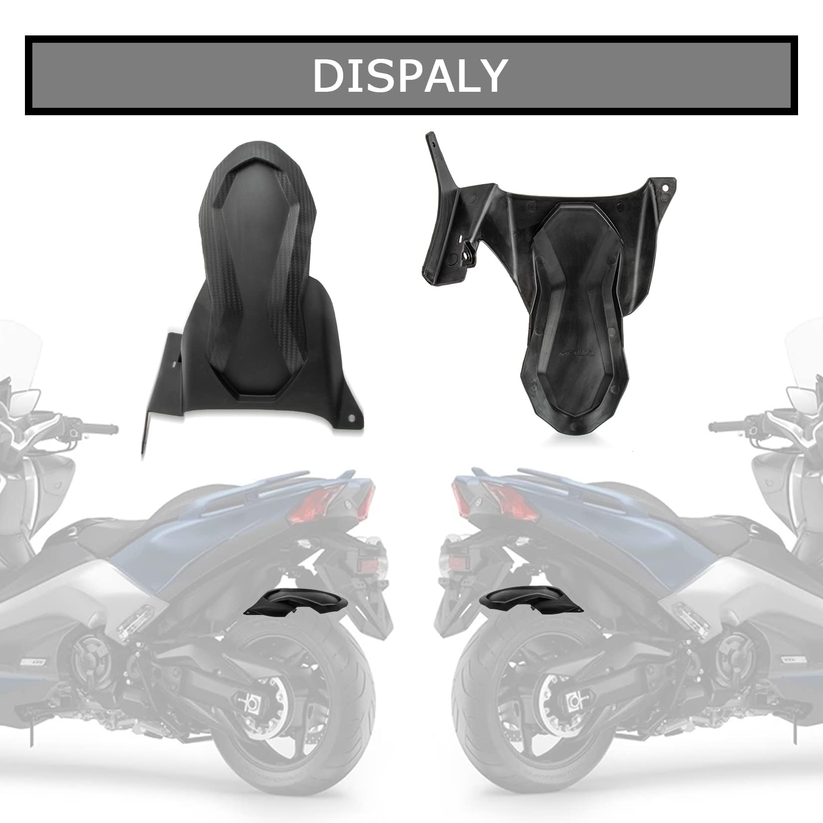 Kotflügel hinten Schutzblech Spritzschutz PSLER für Yamaha TMAX 530 2017-2019 TMAX 560 2020-2024