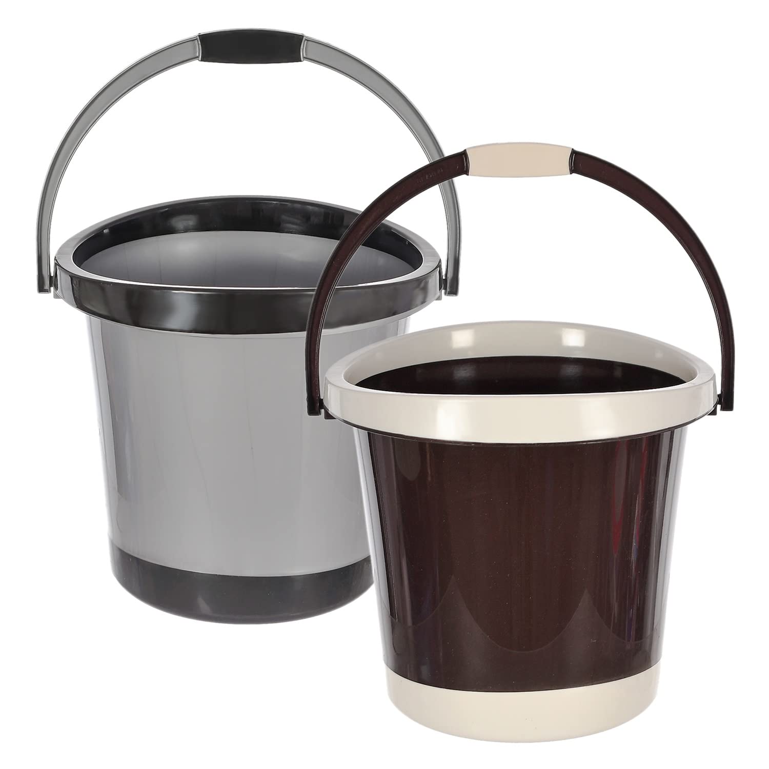 See full amazon price history chart for Heart Home Plastic Bucket For Home/Kitchen/Office/Shop With Strong Handle, 18 litre- Pack of 2 (Grey & Brown)-46HH0368 Heart Home Plastic Bucket For Home/Kitchen/Office/Shop With Strong Handle, 18 litre- Pack of 2 (Grey & Brown)-46HH0368 (B09MM369RR) Amazon Price History, Amazon Price Tracker