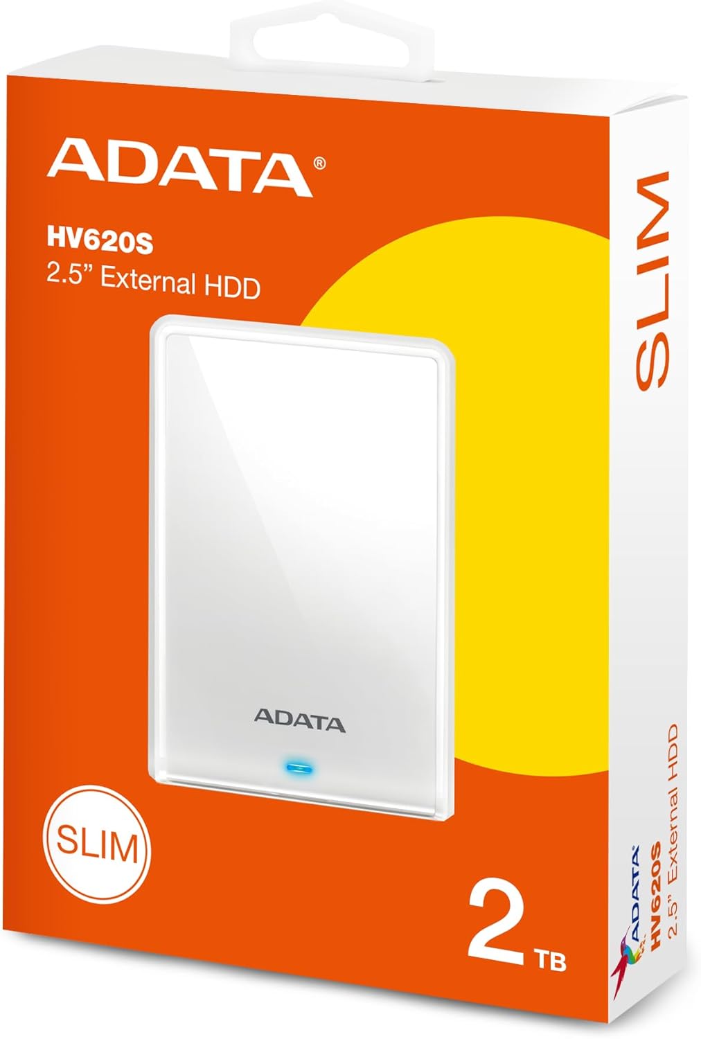 ADATA Technology HV620S 外付けハードドライブ 2TB ホワイト