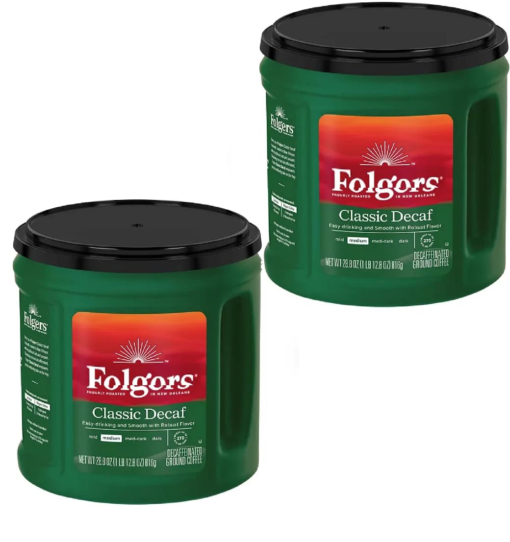 Decaffeinated Classic Roast Ground Coffee (28.8 oz) 2 Packs