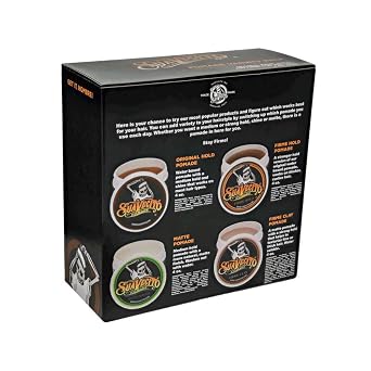 Suavecito Pomade Variety 4 Pack (OG, Firme (Strong), Matte, Clay Pomades) All Day Hold For All Hair Styles