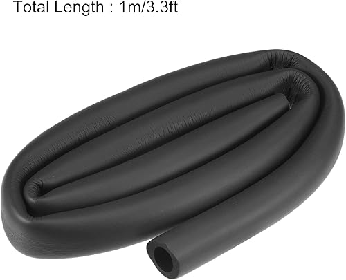Miniatura 2 de uxcell Tubo de espuma para soporte de agarre de mango, aislamiento de tubería, 0.630in de diámetro interior, 1.024in de diámetro exterior, 3.3ft de