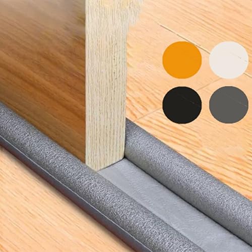 Miniatura 3 de Tope de corrientes de aire de puerta bloqueadores de ruido bloqueadores de brisa de ventana barridos de puerta ajustables para puertas exteriores e