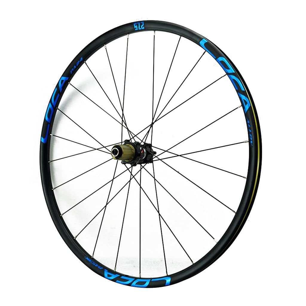 TUJISEK MTB Ruote 26/27.5/29 Pollici Mountain Bike Set di Ruote Rilascio Rapido Freno A Disco Sei Artigli 7 8 9 10 11 12 velocità Cassetta Ruota Libera 24 Fori(27.5in)