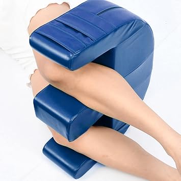 Multifunctional Elderly Turnover Device Disability Aids Leg Turn Over Pad U Pillow, Foam, for Patients Caring Detachable Help Turn Over Blue