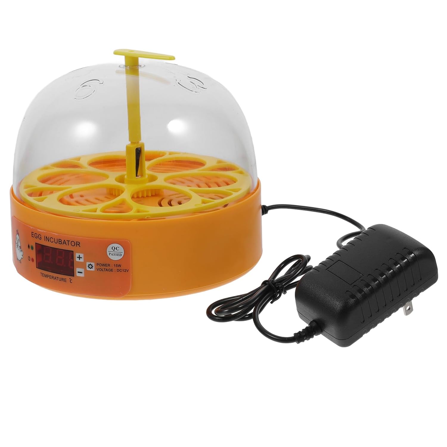 Automatic 6-Egg Incubator for Chicken and Quail Hatching, Mini Bird Egg Incubator with Enhanced Hatch Rate, Ac110v Fully Automatic Poultry Egg Hatching Equipment for Small Birds