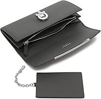 Amazon | [フェラガモ]長財布 ガンチーノクリップ グレー レディース