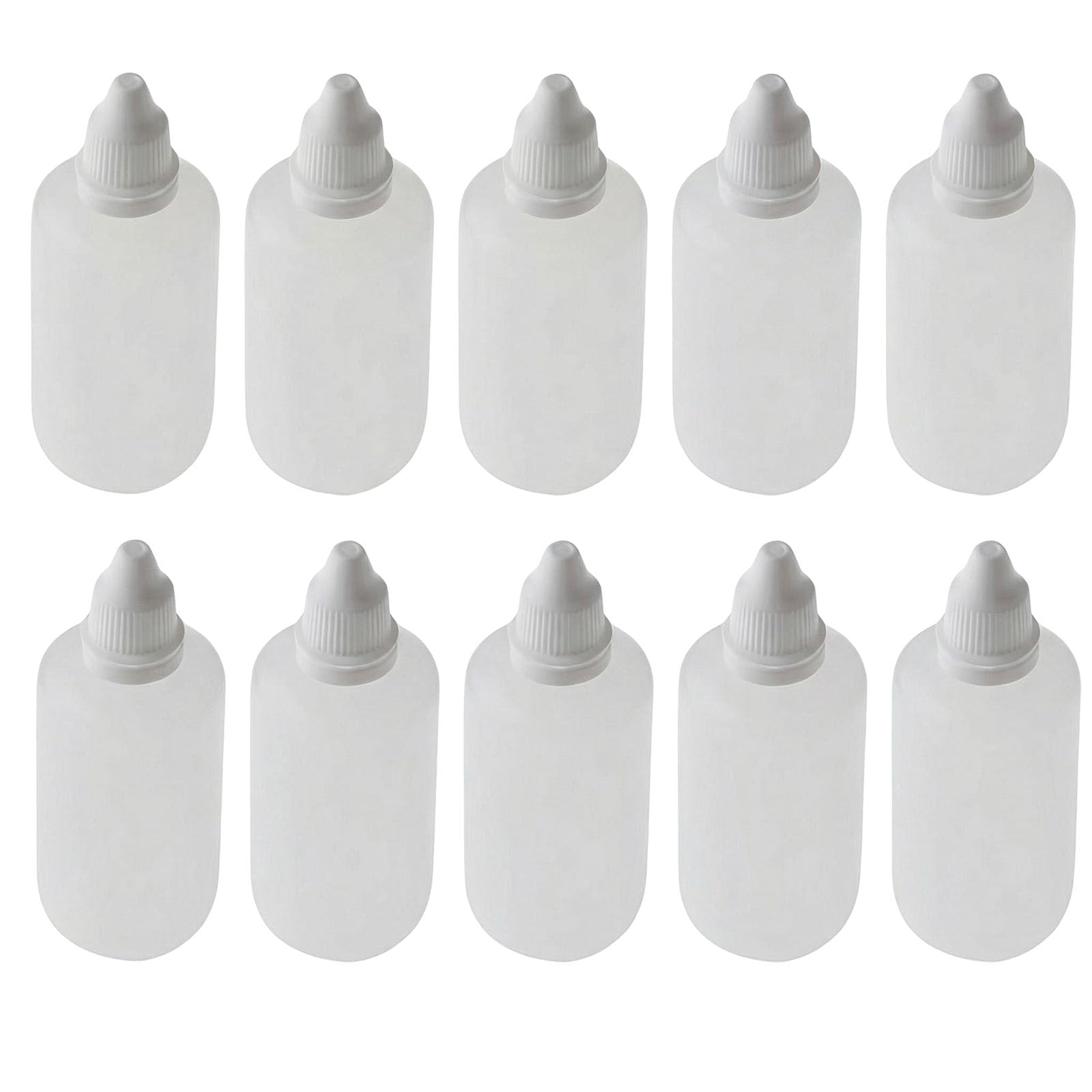 Bouteille de maquillage vide en plastique 100 ML avec bouchon à vis lot de 10