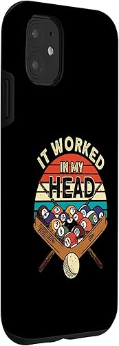 Miniatura 9 de Funda para iPhone 11 Pro Max It Worked In My Head Pool Billards Player Snooker de 8 bolas