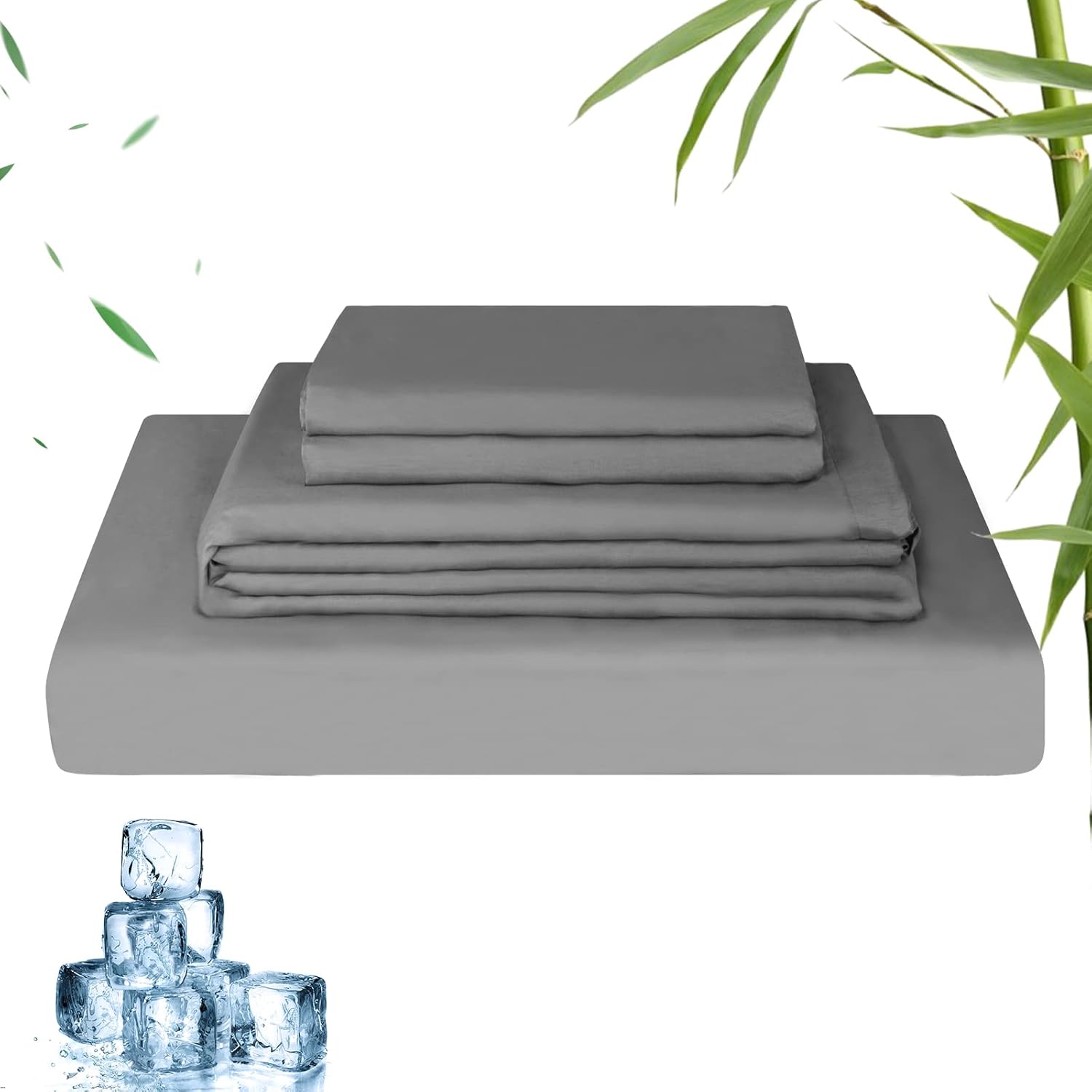 LINENOVA Bamboo Cooling Sheet Set Queen Size Ultra Soft 2000TC