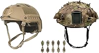 Vista 9 de LOOGU Casco táctico rápido para salto base de airsoft con gorro 12-en-1