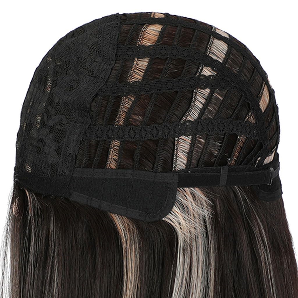 Parrucca Parrucche, parrucche a testa intera, capelli lunghi lisci da donna, a simulate, sintetiche alla moda Parrucche