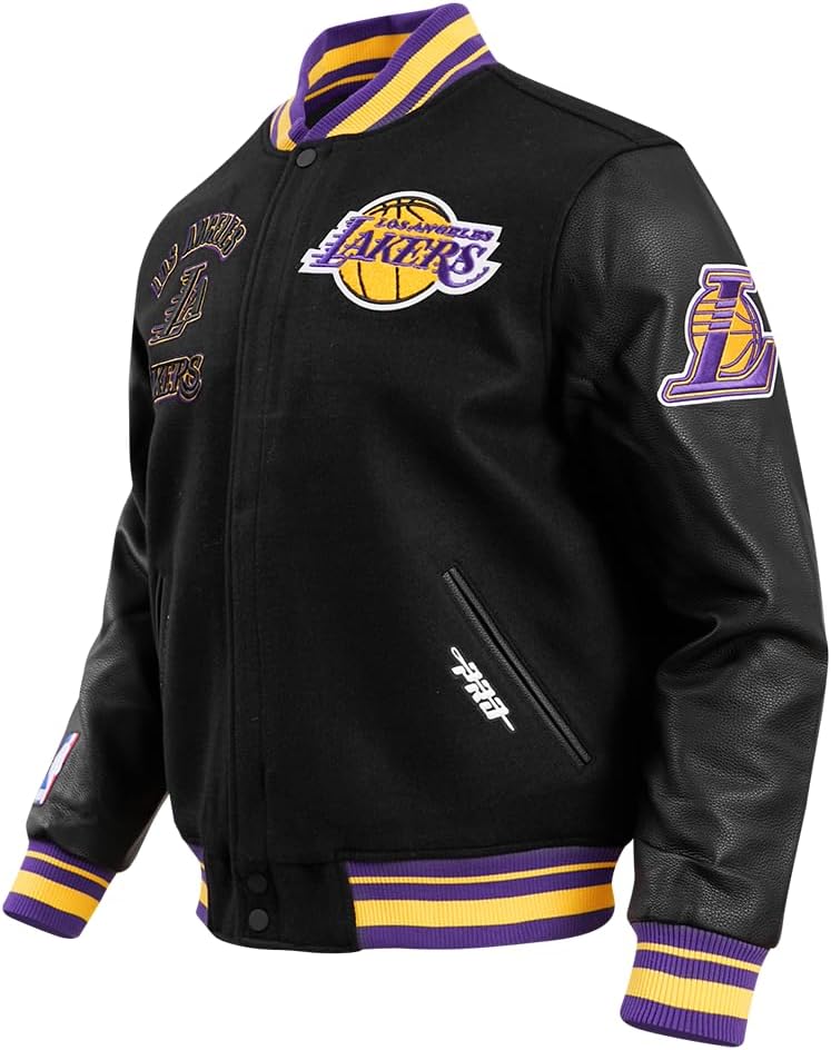 Pro Standard Mens NBA Retro Classics Varsity Jacket - Image 3