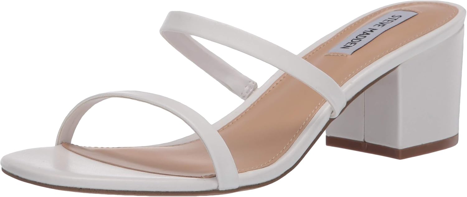 issy 2 band block heel sandals