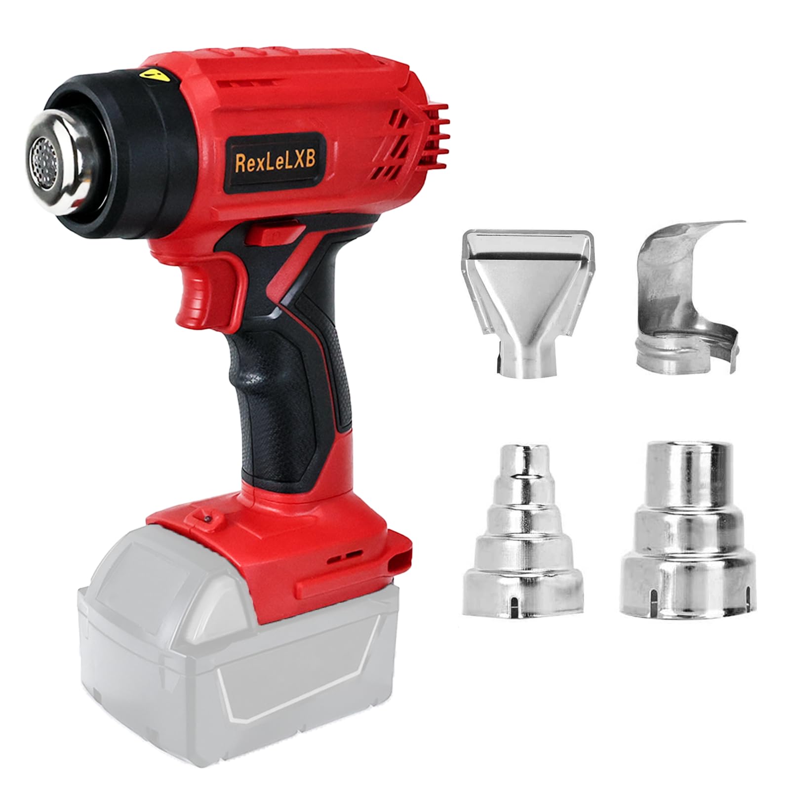 Cordless Heat Gun For Milwaukee M18 18V Battery, Heat Gun, Fast Heating Up To 650°C, LCD Digital Display, Soldering Guns, Perfect For DIY Shrink PVC Tubing, Wrapping And Stripping
