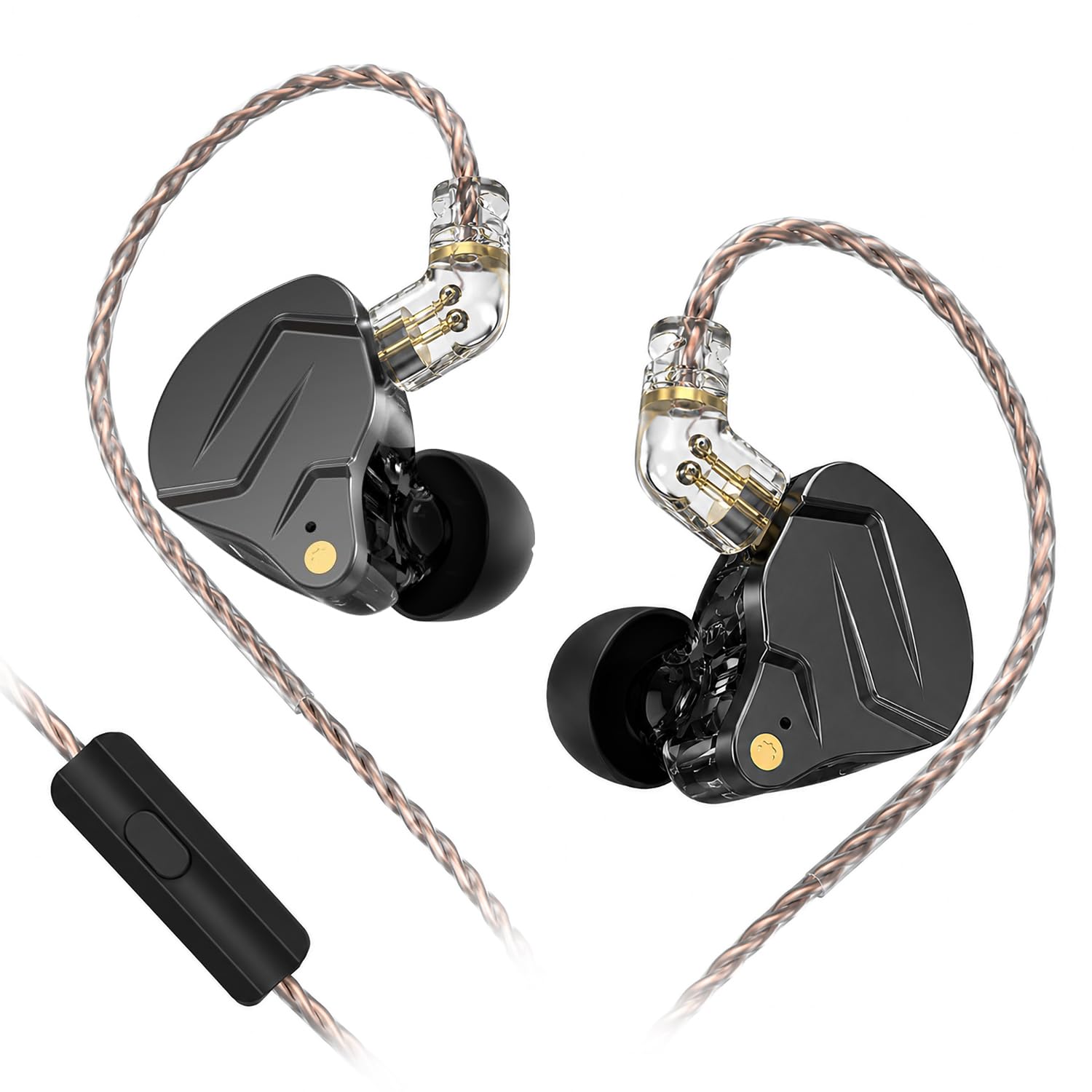 Sounce ZSN Pro Metal Earphones 1BA+1DD Hybrid In-Ear Headset with Mic |High-Resolution Sound | 3.5mm Jack | Premium Grey Design | Comfortable Fit | Durable & Stylish | Perfect for Music Lovers & Calls-image-13