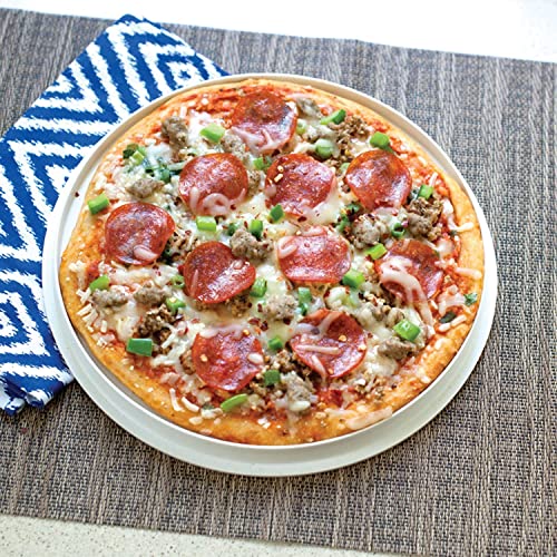 Microwave Round Pizza Tray 2 Sided Multi-Purpose Use Bpa Free Dishwasher Top Rack Safe Red #TOP1