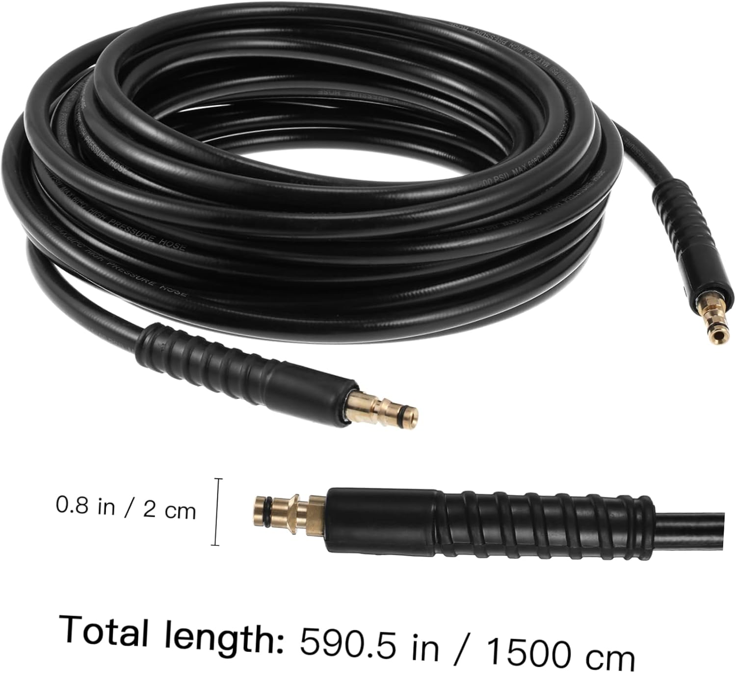 15m High-pressure Washer Extension Hose Hose Pipe for Series Weather Resistant Easy Installation Flexible Design
