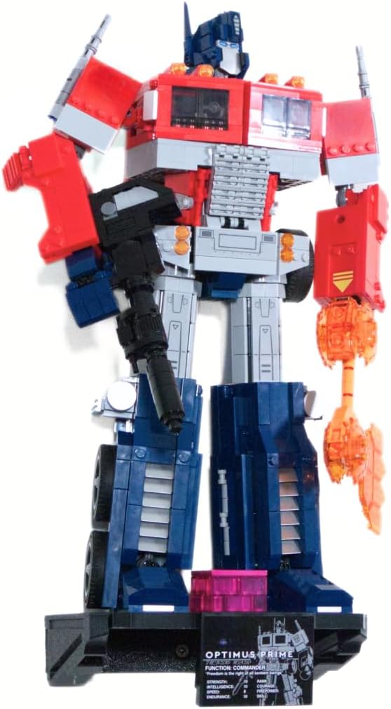Click & Calm Co. Wall Mount for Icons Optimus Prime 10302 2-in-1 Display Mount, Easy Installation with One Screw for Fans