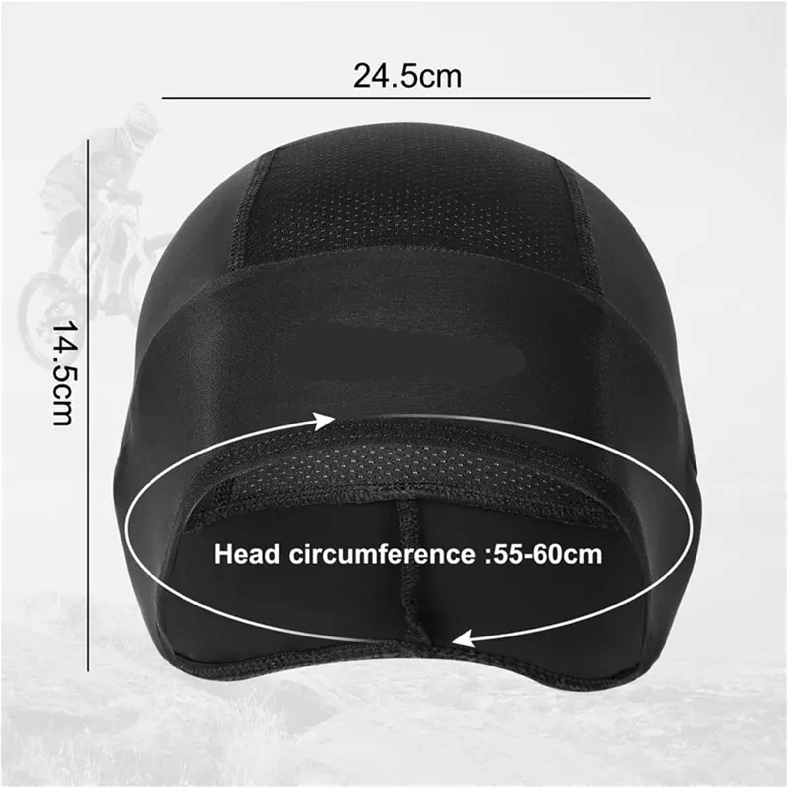 2 stücke Bike Schädel Kappe Männer Radfahren Zubehör Motorrad Helm Futter Mesh Cap Wandern Laufen Sport Fahrrad Hüte FüR Radfahren