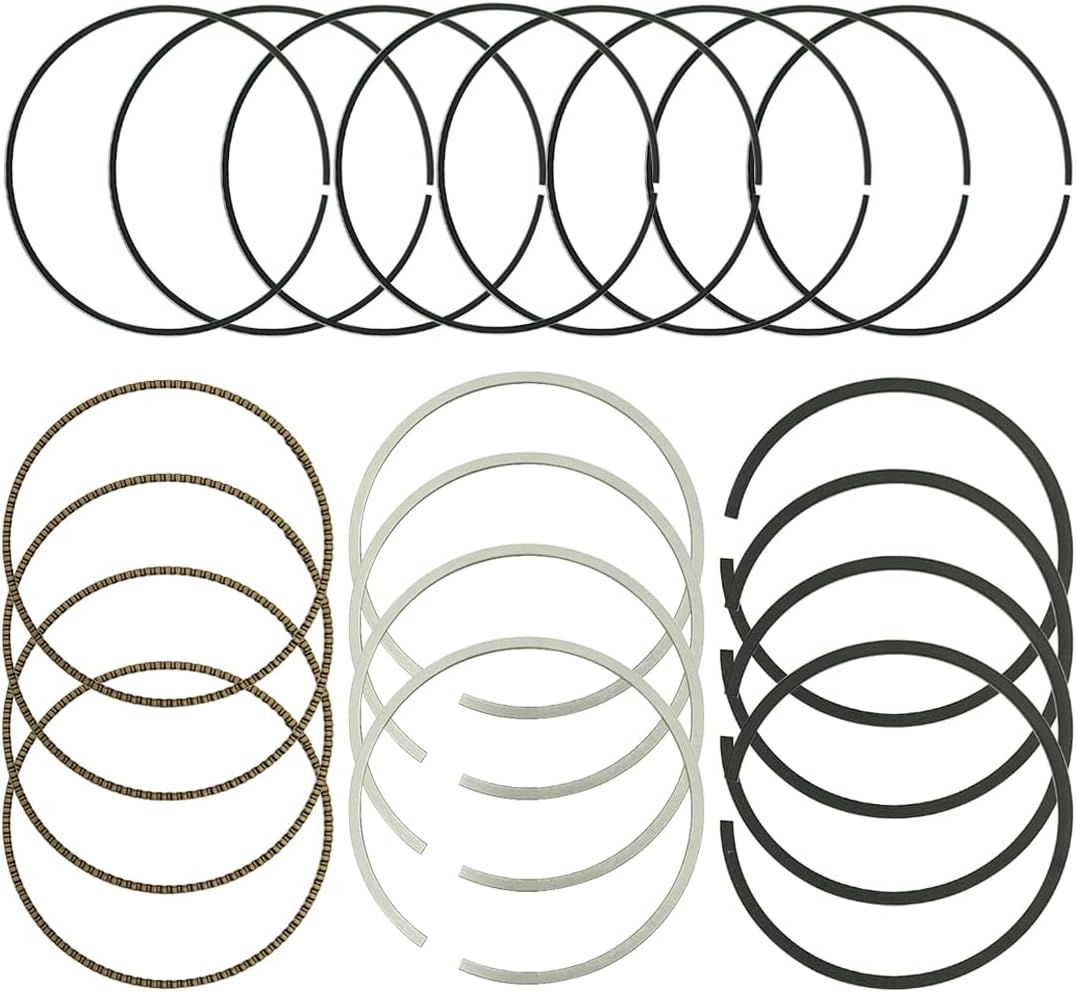 Engine Pistons & Pistons Rings Pin Snap Set Standard Fits for Ford Focus 2016, Mustang 2015-2019, for Lincoln MKC 2015-2019 EJ7Z-6108-E, EJ7Z-6108-A