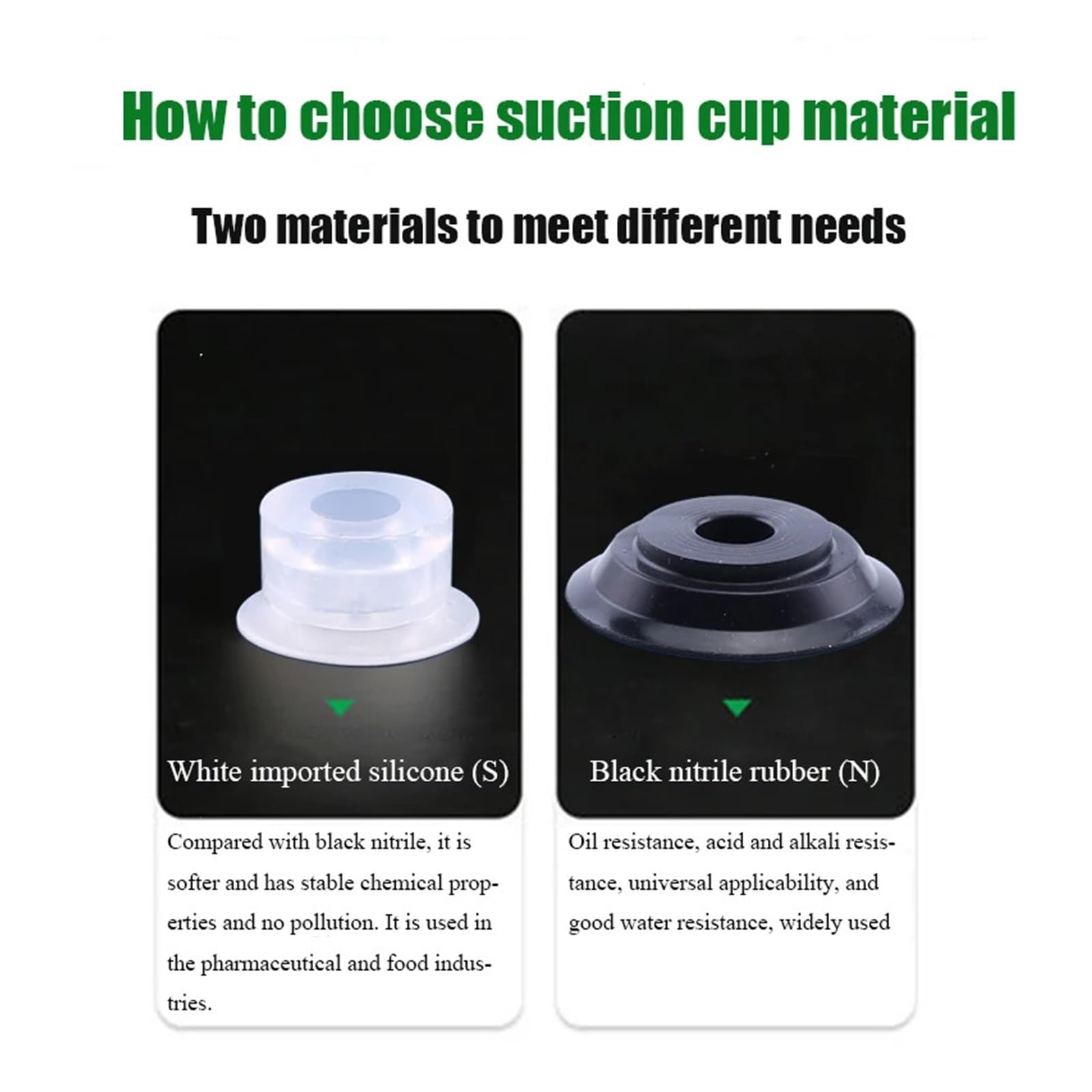 Ventosa de Vacío SMC 10-30mm Silicona, 10uds para Manipulador Robótico
