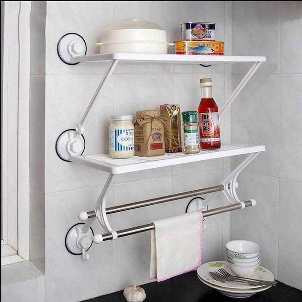Towel Rack Bathroom Bathroom Punch-Free Wall-Mounted Rack (47 24 58cm)