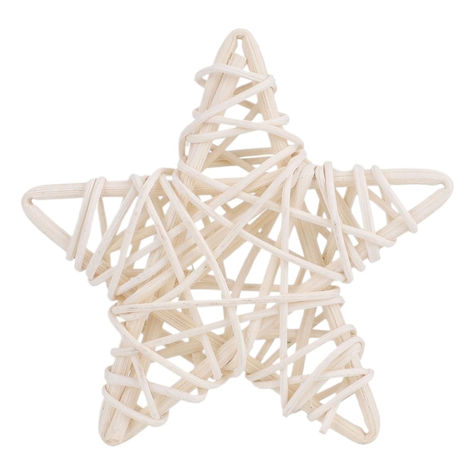 ZUXWUX 6Pcs Rattan Star Ball Decor Photo Prop For Home Shelf Display