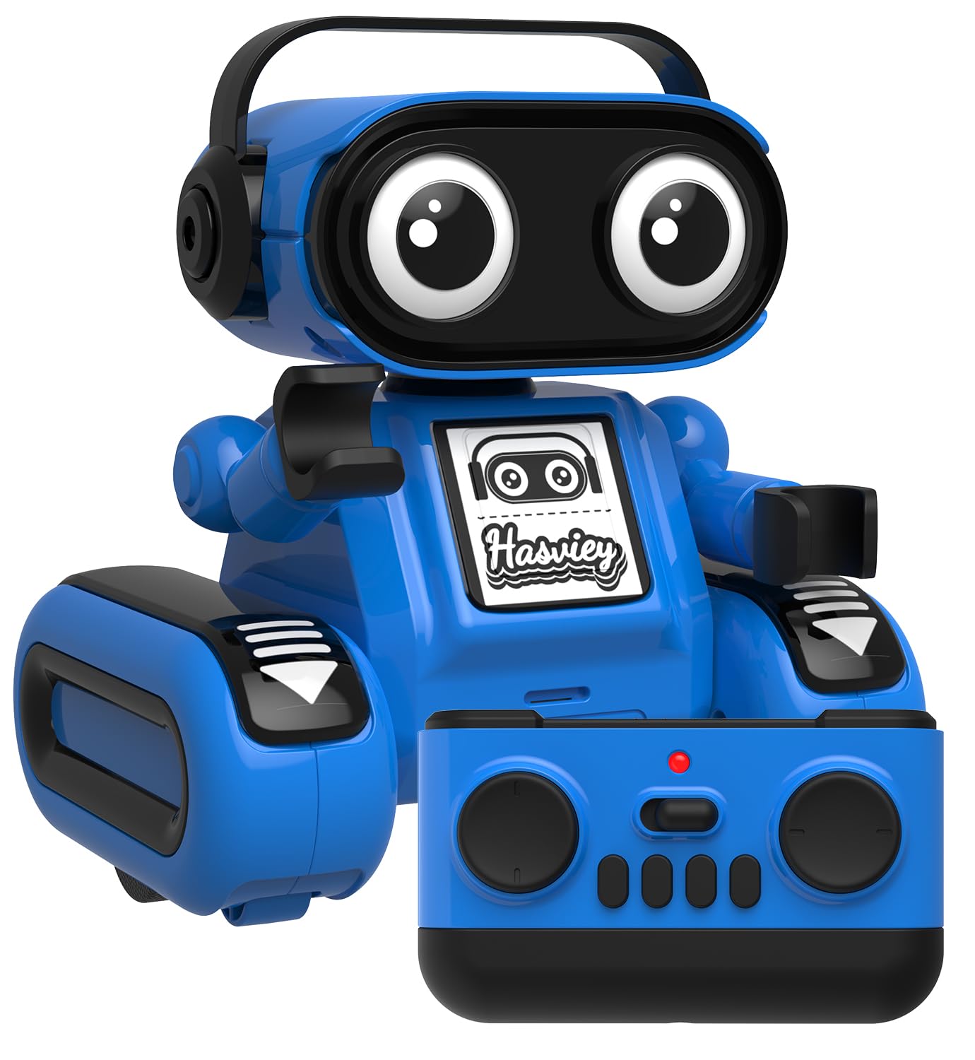 Hasviey Robot Toys for Boys, Rechargeable Remote-Controlled Robot for Kids 6-8, RC Robots with Auto-Demo, Record, Repeat, 
