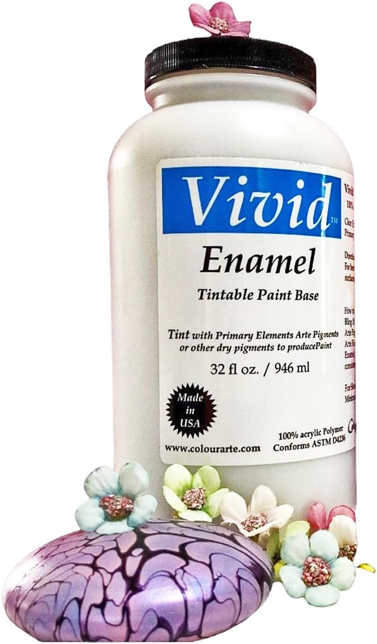 Vivid Enamel TintableHigh Gloss MultiSurface Paint Base 32 oz