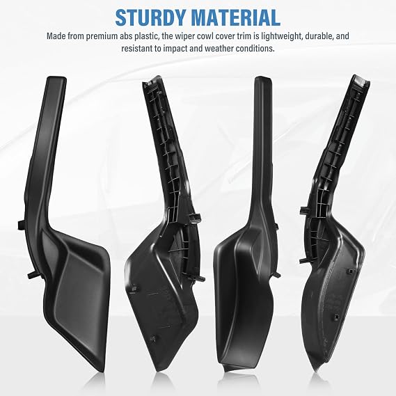 1pair Windshield Wiper Side Trim Covers Extension for Enhanced of Windshield Wipers Easy Installation and Weather-Resistant Design