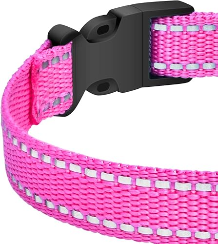 Miniatura 4 de PetJoy Collar de repuesto para collar de choque, collar reflectante para perro, collar de perro fuerte, duradero y ajustable, juego de 2 piezas para