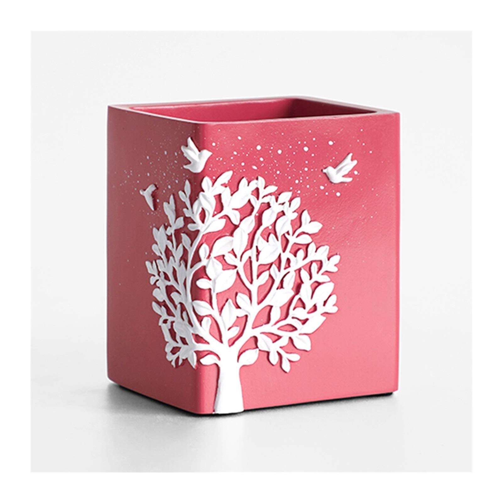 Porte Stylo Porte-stylo de bureau à la mode Stand Square Simple Centre-crayon Pot Pot Organiseur Porte-brosse à maquillage, pour Organisateur de crayon de bureau de bureau Porte-crayon de Bureau