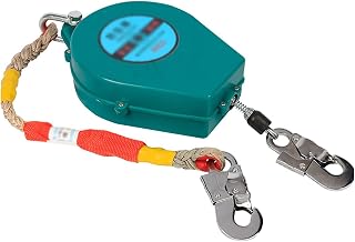 Self Retracting Cable, Fall Protection Safety Lifeline, 10-60 ft Vertical and Horizontal Cable, Galvanized Steel Snap Hook Harness for Climbing, Rescue, Hunting, Roofing (Size : 150kg*65.6ft)