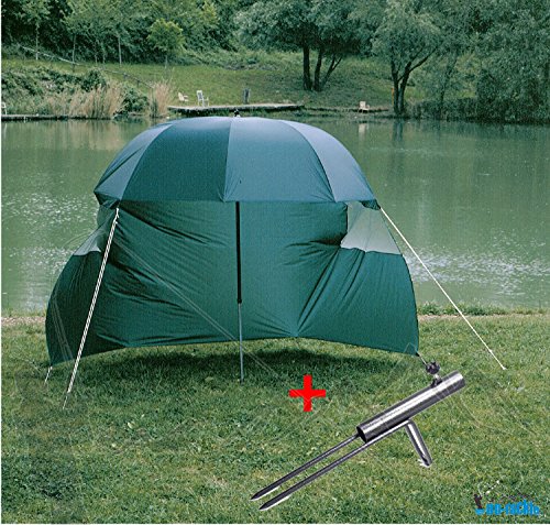 Angelschirm DD-Tackle Deluxe XXL 2,60m mit Schirmhalter