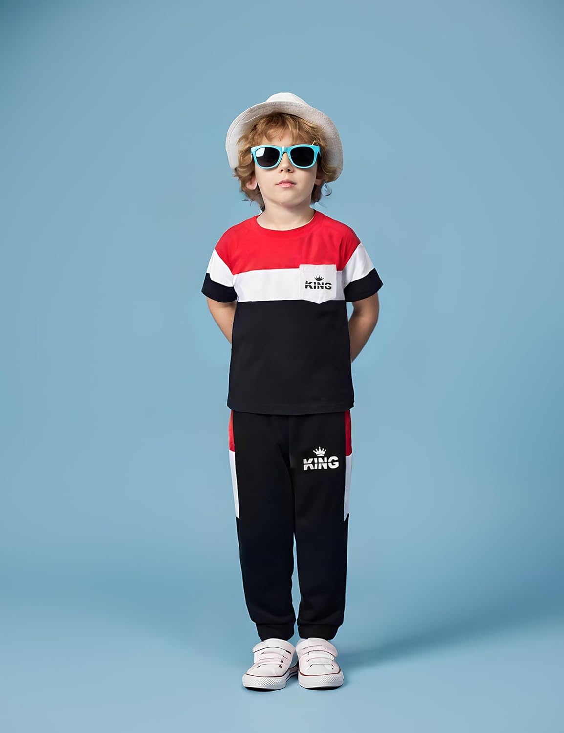 Boys Clothes Size 4-13 Years Short Sleeve T-Shirt & Pants 2-Piece Set Casual Boys Summer Fall Outfits Set - Image 3
