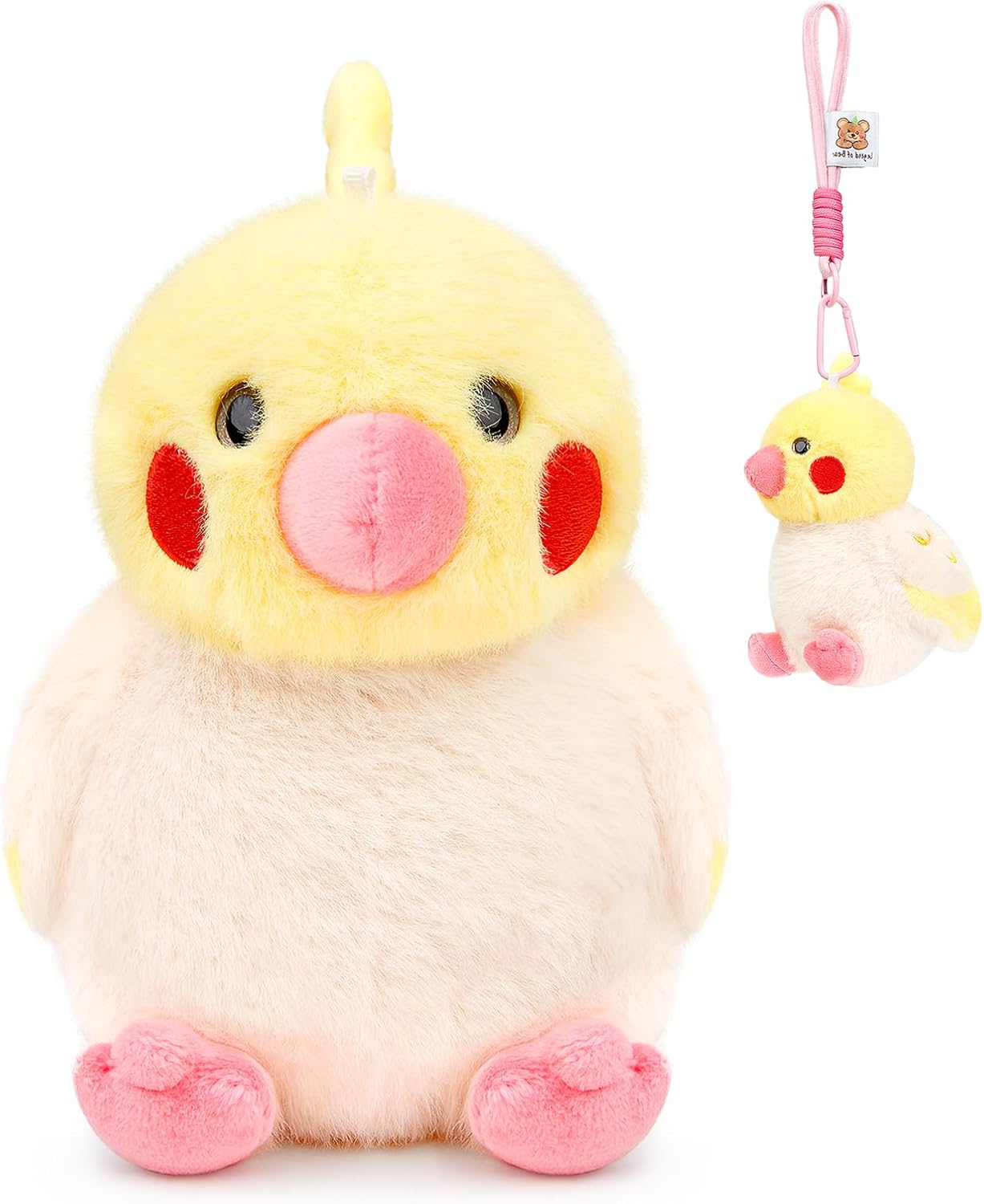 Little Mallard Duck Stuffed Animal, Cute Mallard Duck Plush Keychain Toy 6.5in, Soft Mallard Duck Keyring Pendant Doll Gift for Backpack Handbag Charms