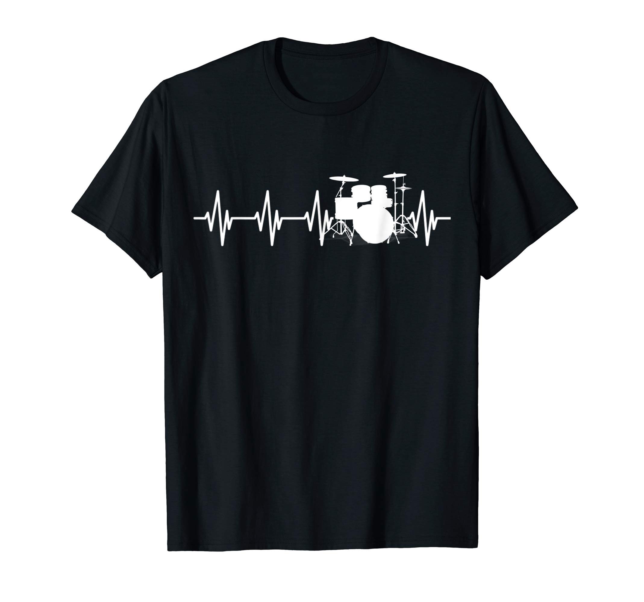 Heartbeat Drums ApparelDrums Heartbeat for Drummers & Percussionists Music Lovers T-ShirtOEKO-TEX STANDARD 100