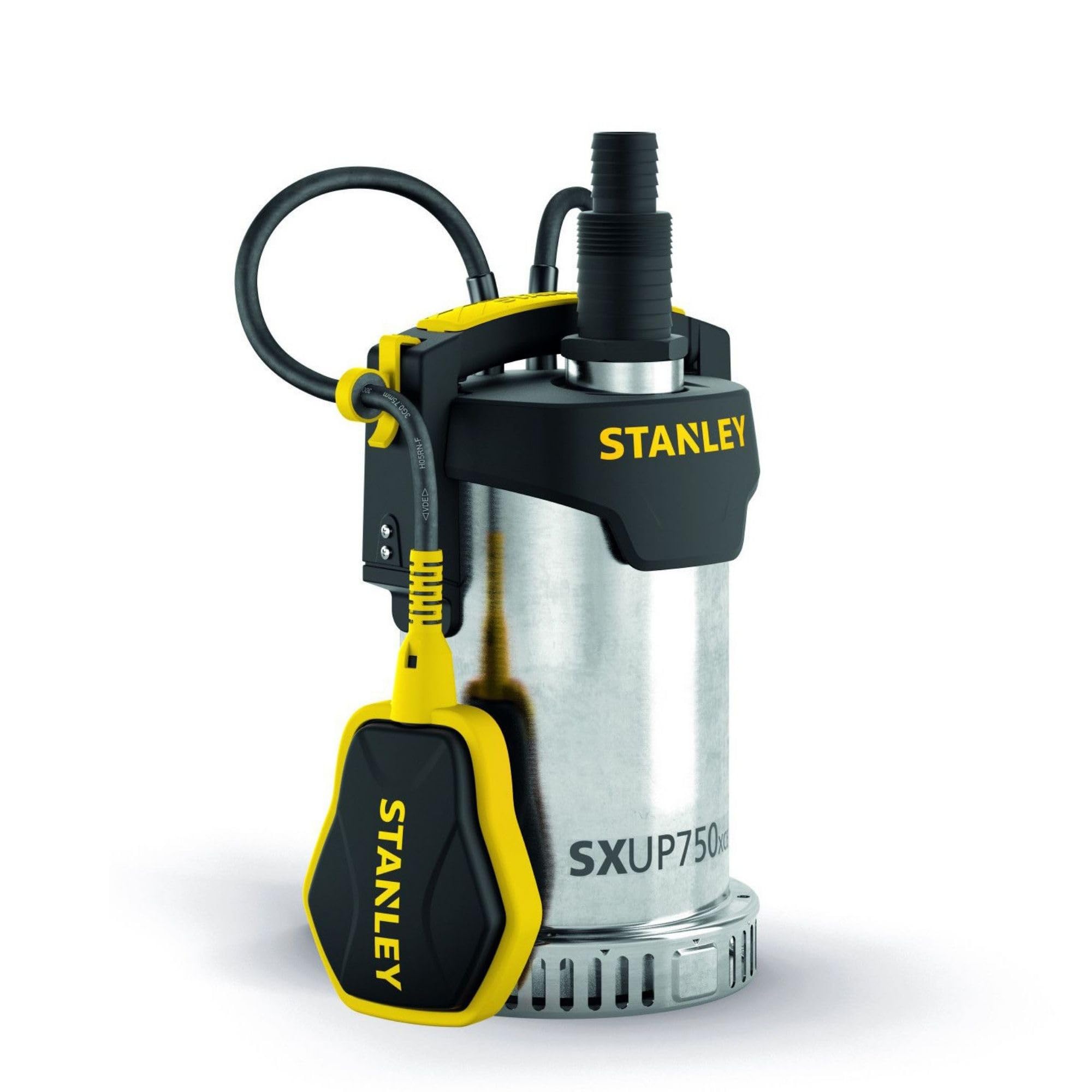 Stanley SXUP750XCE Tauchpumpe für Klarwasser (750 W, Förderleistung max. 11.000 l/h, Förderhöhe max. 8,5 m) A51768 Multicolor