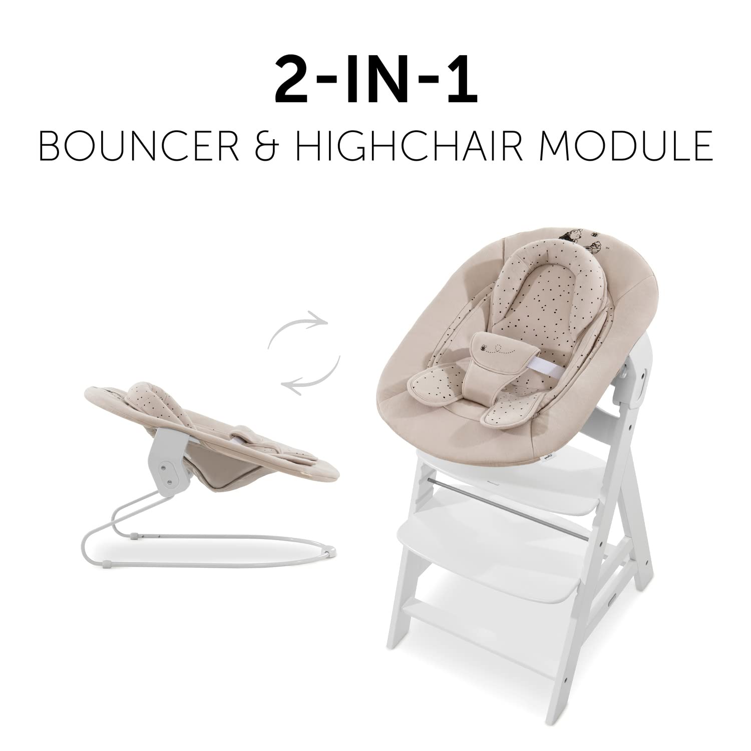 Hauck Alpha Bouncer 2in1 Disney Winnie The Pooh Beige Baby